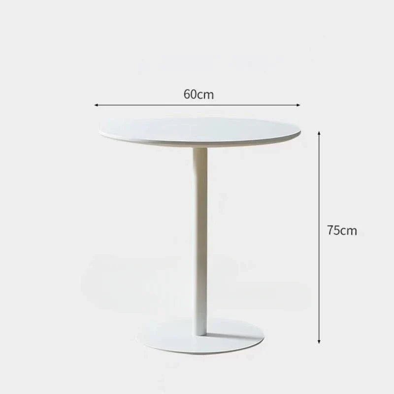Living Room White Coffee Table Round Dining Metal