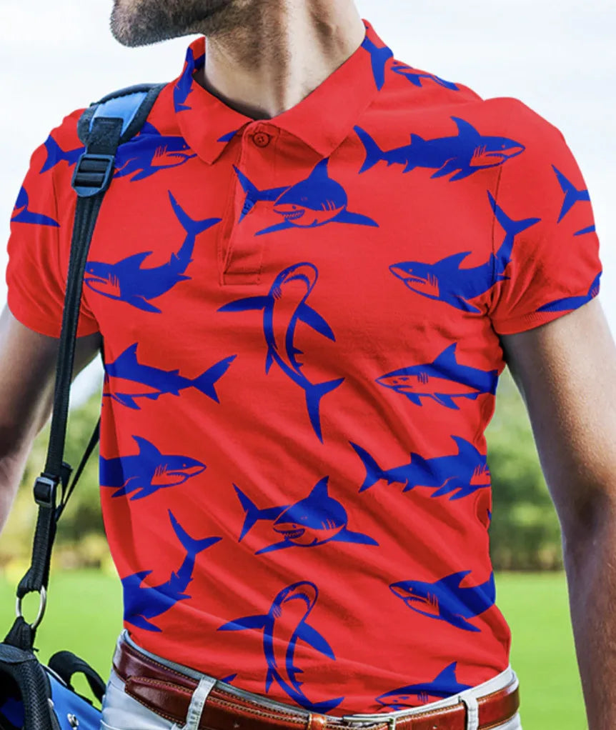 Spring Summer British Men's Golf 3D Digital Printing