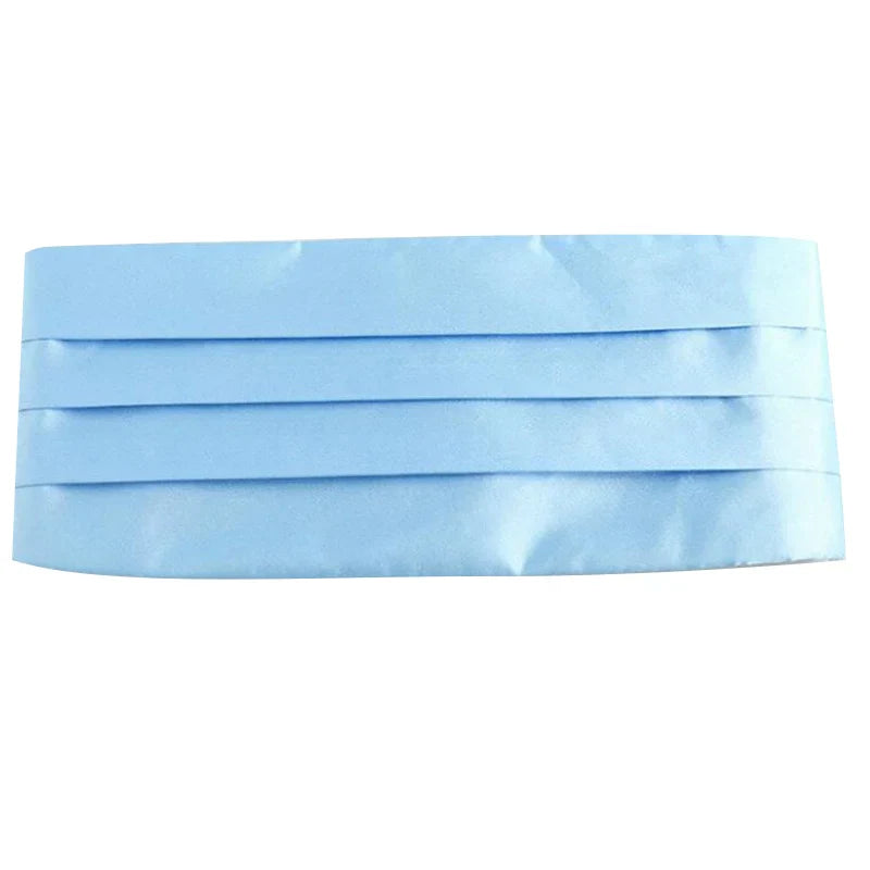 Ikepeibao Men's Classic Black Cummerbund Adjustable