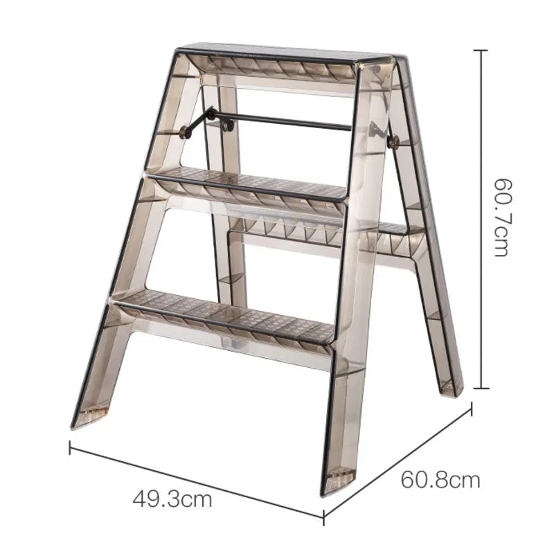 Nordic Light Luxury Ladder chair Folding High Stools