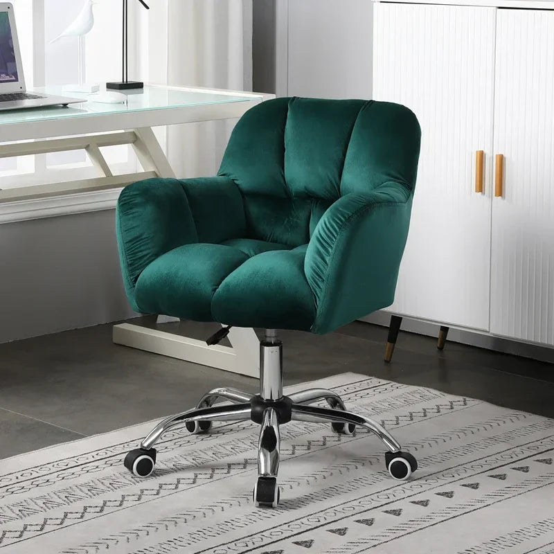 Nordic velvet Office Chairs Home Backrest Computer Chair
