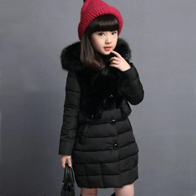 2023 Winter Warm Jackets for Girls Fashion Fur