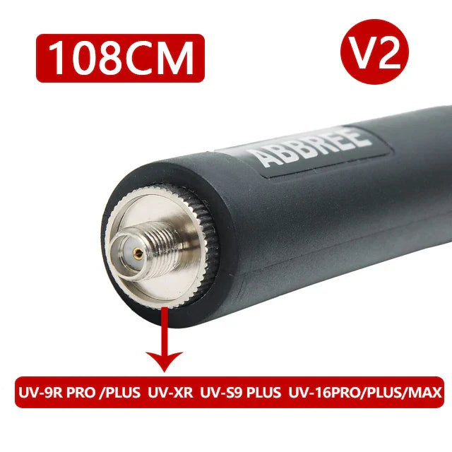 ABBREE Walkie Talkie Foldable CS Tactical Antenna For