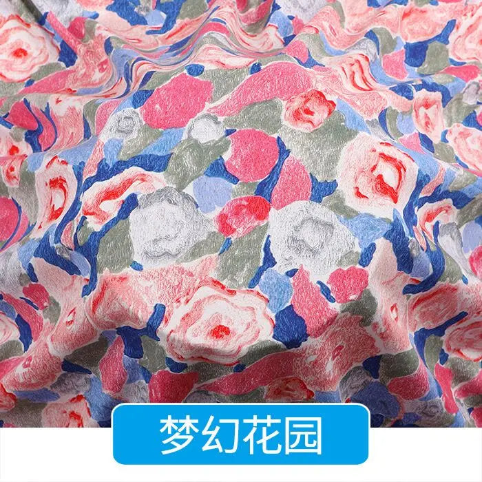 Artificial cotton fabric in stock wholesale of summer