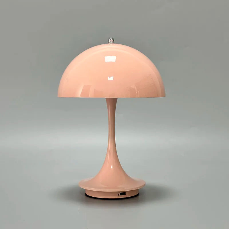 Wireless rechargeable lamp Portable Metal LED Dimming Metal