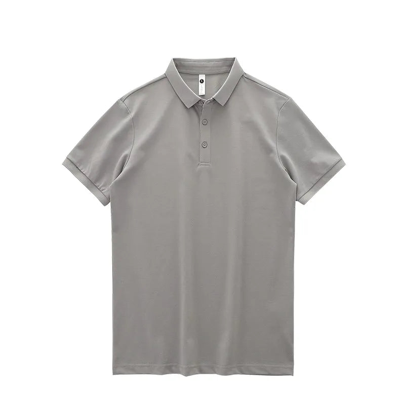 Dukeen Solid Color Polo Shirts for Men Short-Sleeved