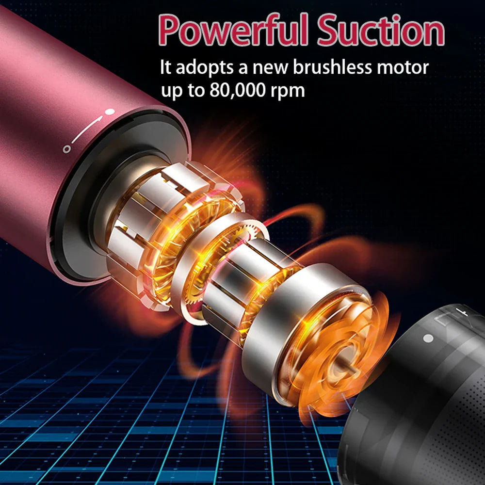 Mini Wireless Car Vacuum Cleaner Cordless Powerful Household