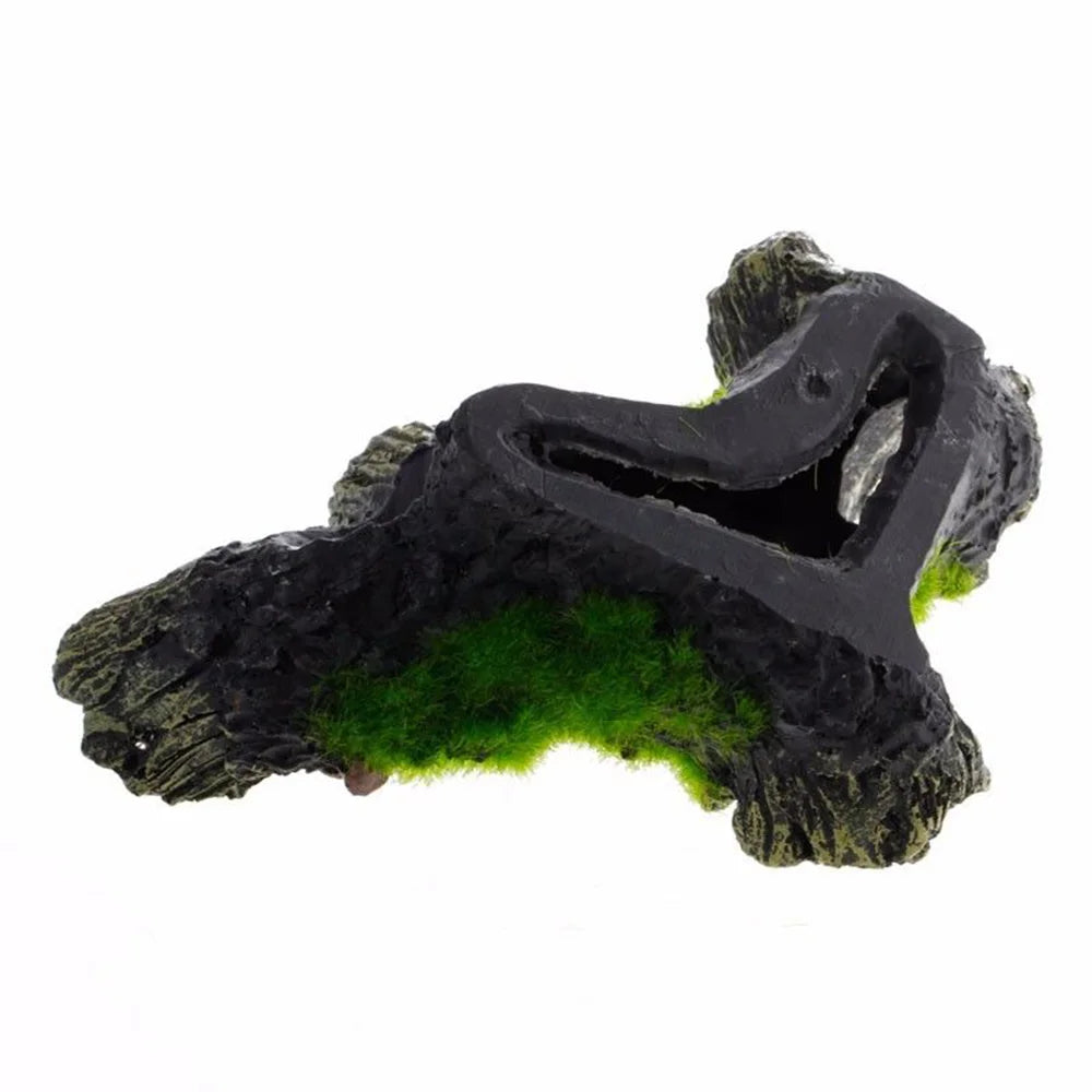 Aquarium Mountain View Moss Tree Moss Driftwood Resin