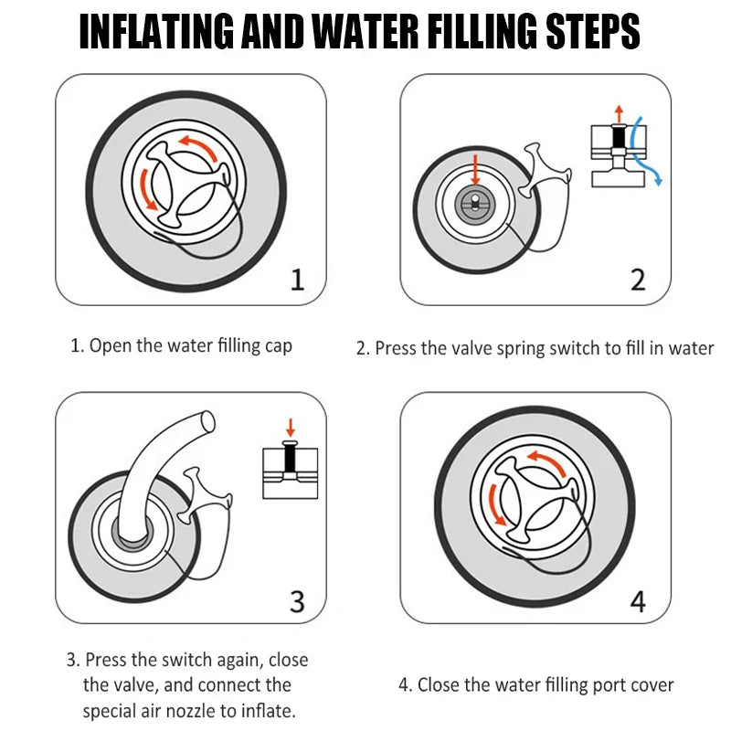 Water Filled Exercise Ball Fitness Aqua Ball Weightlifting