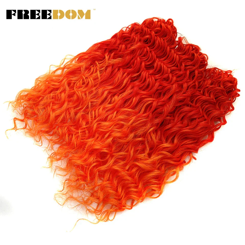 FREEDOM Synthetic Deep Wavy Twist Crochet Hair Afro