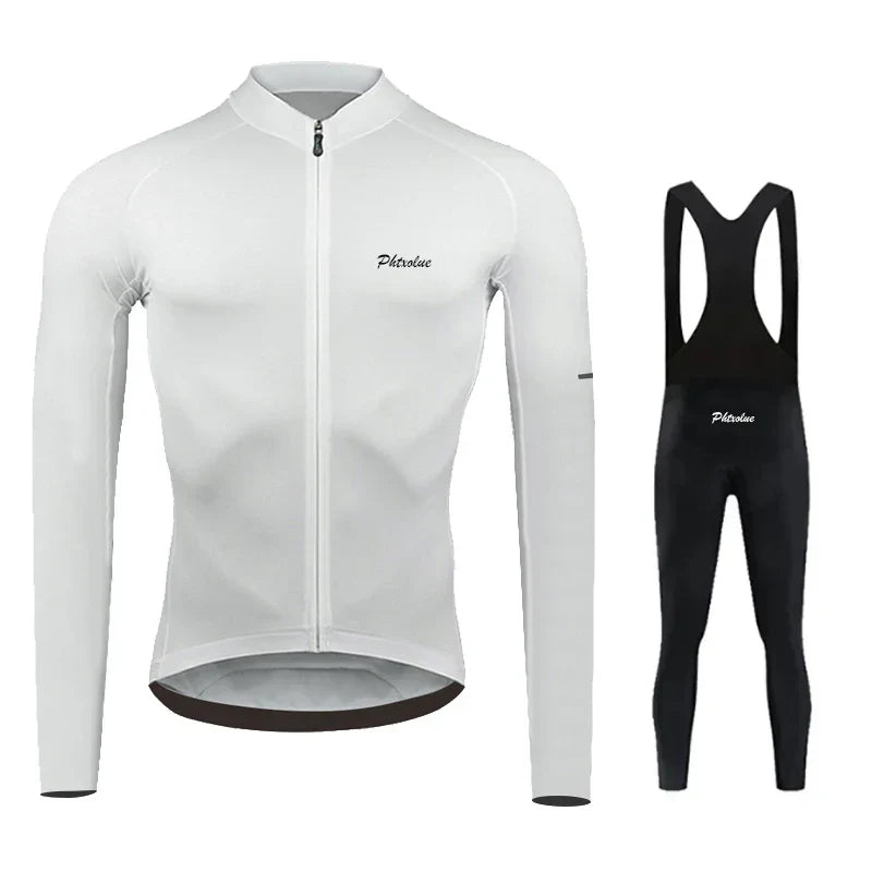 Phtxolue Breathable Long Sleeve Cycling Set Mountain Bike