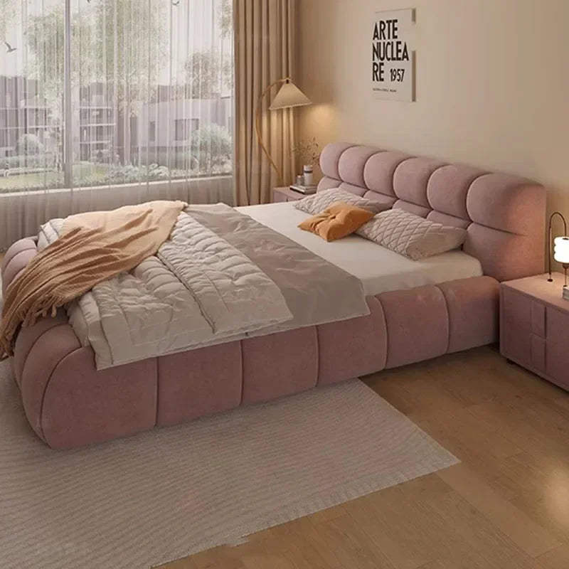 Modern Whitr Set Bed Soft Wood Small Large