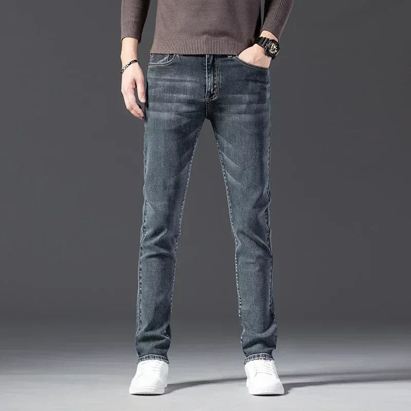 2023 Autumn New Men's Straight Leg Jeans Vintage