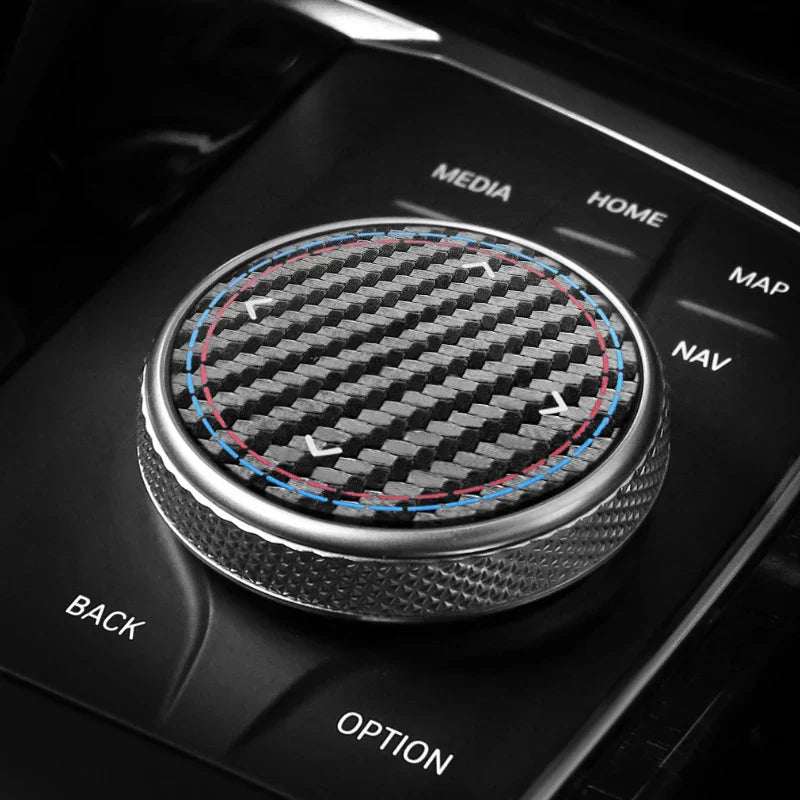 Car Multimedia Knob Trim Sticker For BMW F30