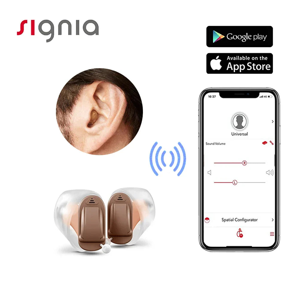 Signia Invisible Hearing Aid 8 Channel Programmable Digital