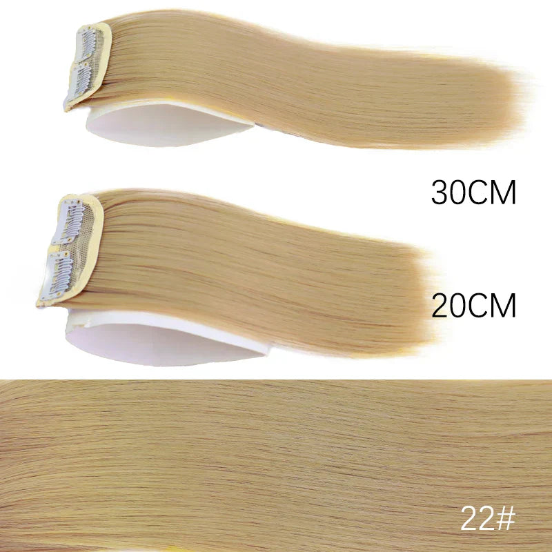 AZQUEEN Synthetic 20cm/30cm Invisible Straight Pads Clip In