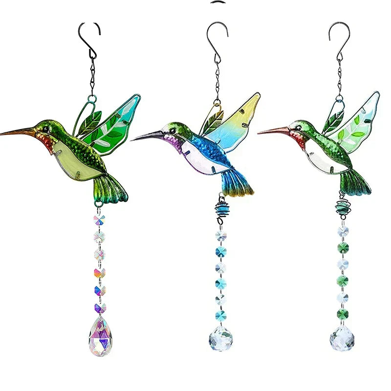 Outdoor Hanging Wind Chimes Suncatchers Crystal Prism Ball