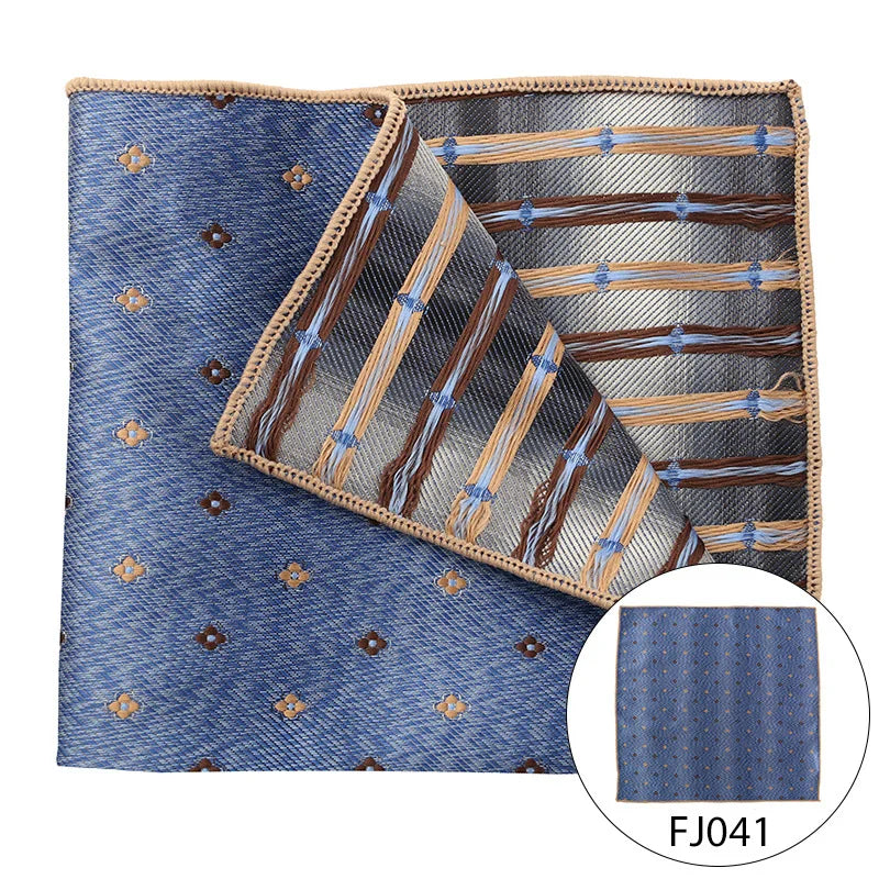 Men Pocket Square Light Coffee Beige Handkerchief Men