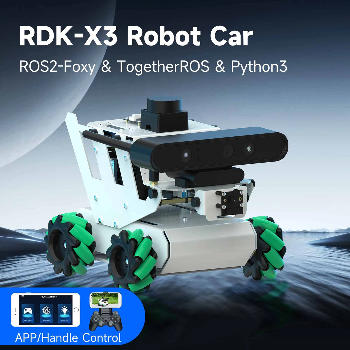 RDK X3 ROS2 AI Educational Robot Car with