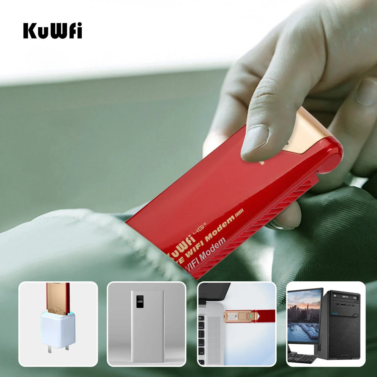 KuWFi 4G WiFi Modem Router 150Mbps USB Dongle