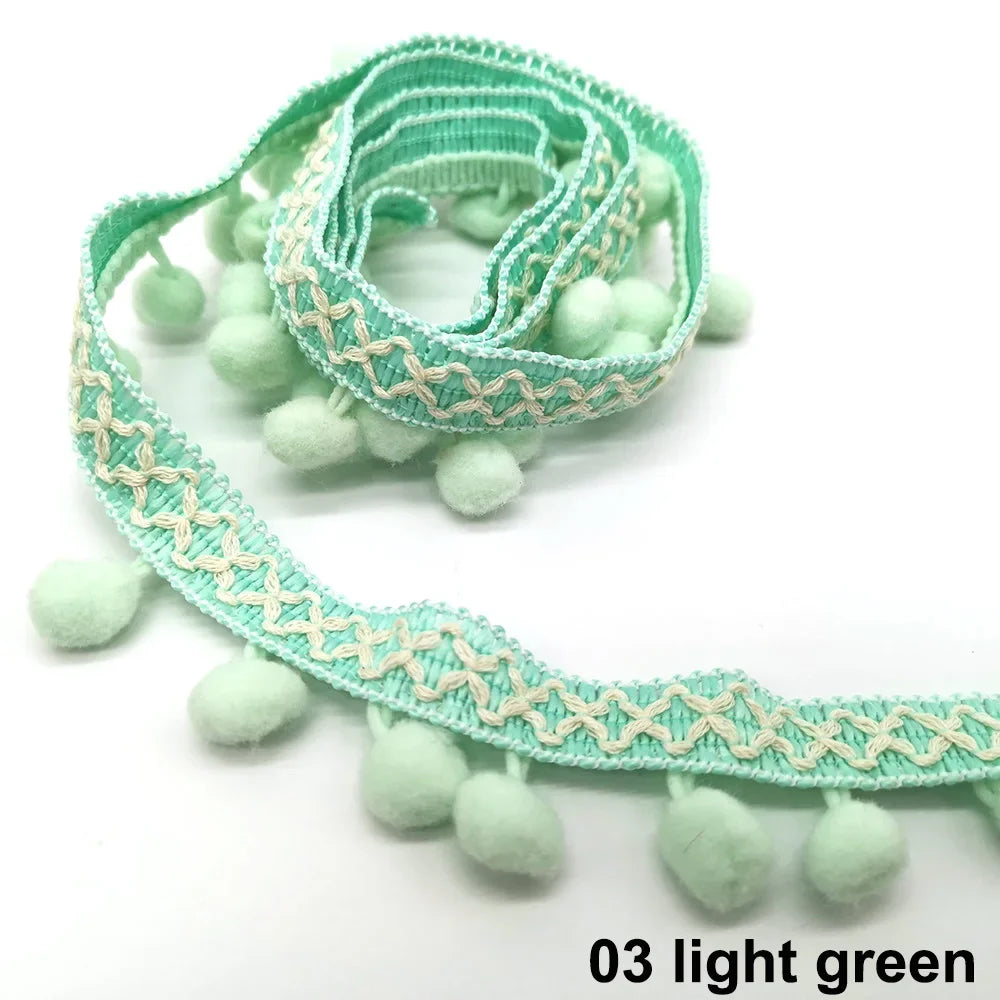 10yards Pom Pom Trim Lace Fabric Sewing Accessories