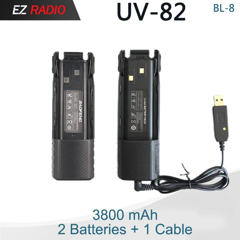 Baofeng UV 82 Battery BL-8 Walkie Talkies Ham