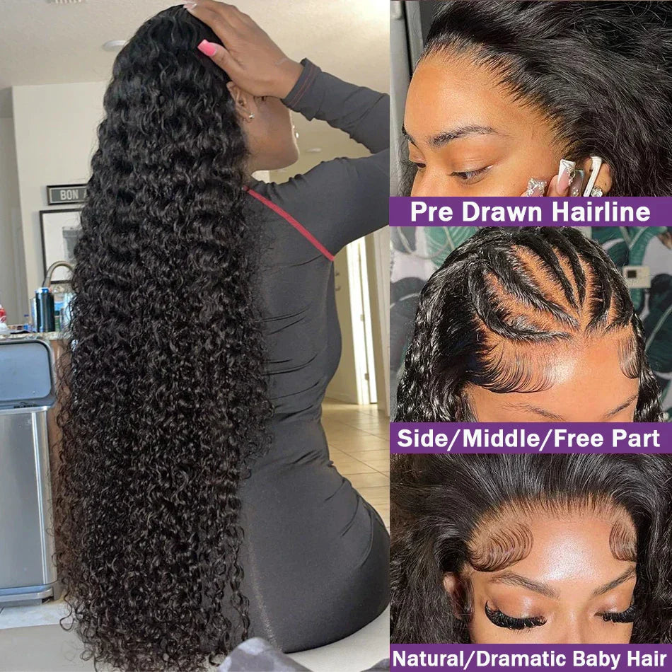 250% 360 Loose Deep Wave Lace Frontal Wigs