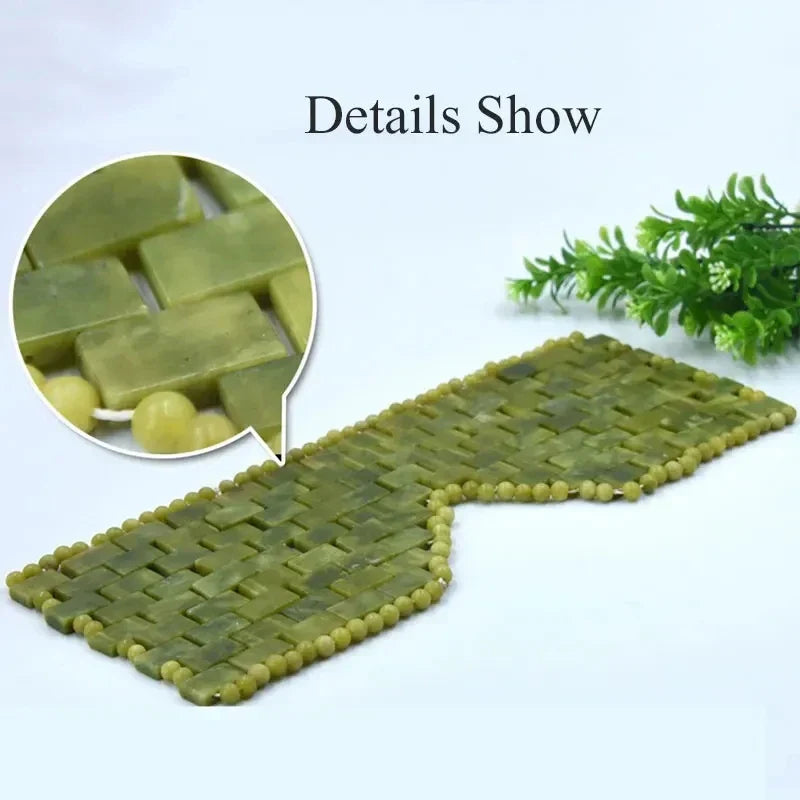 100% Natural Cooling Jade Eye Mask Facial Pain