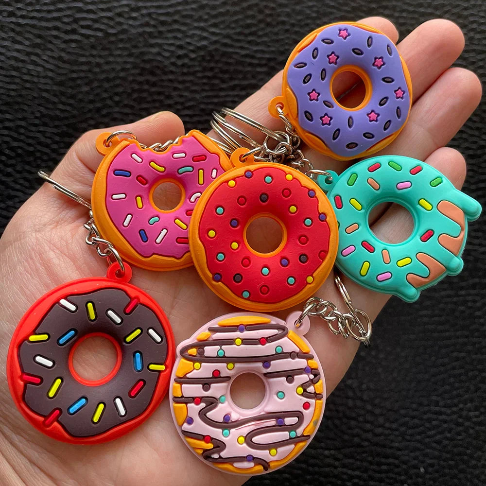 Creative Sweet Donut Keychain Party Favors Kids Food