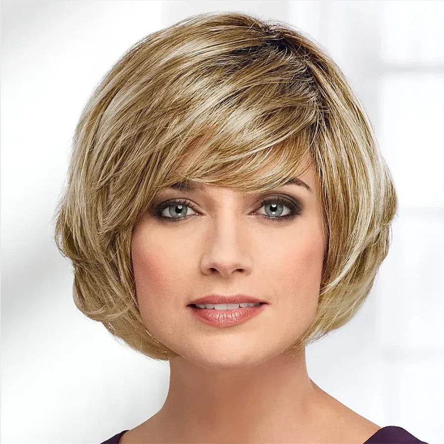 HAIRJOY Synthetic Hair Women Short Straight Ombre Bob
