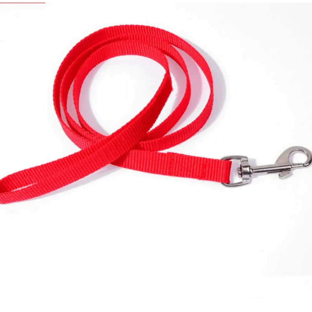 100PC 6Colors 110cm*1.5cm Nylon Pet Dog Leash Harness