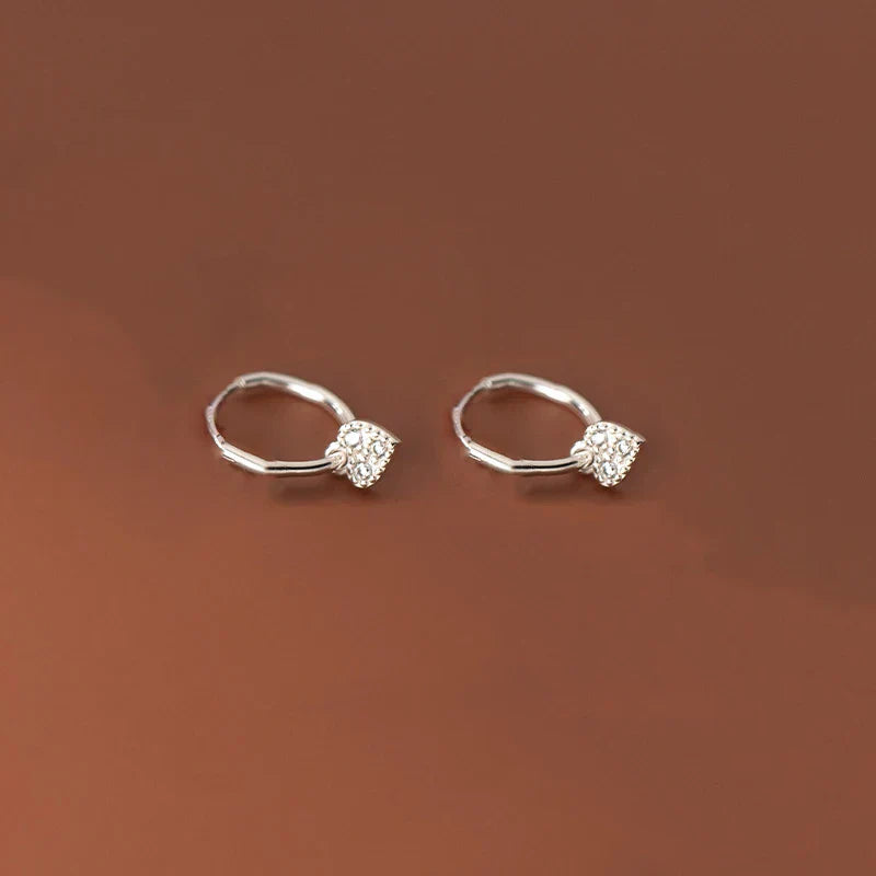 WOOZU 925 Sterling Silver INS Minimalism Sweet Love