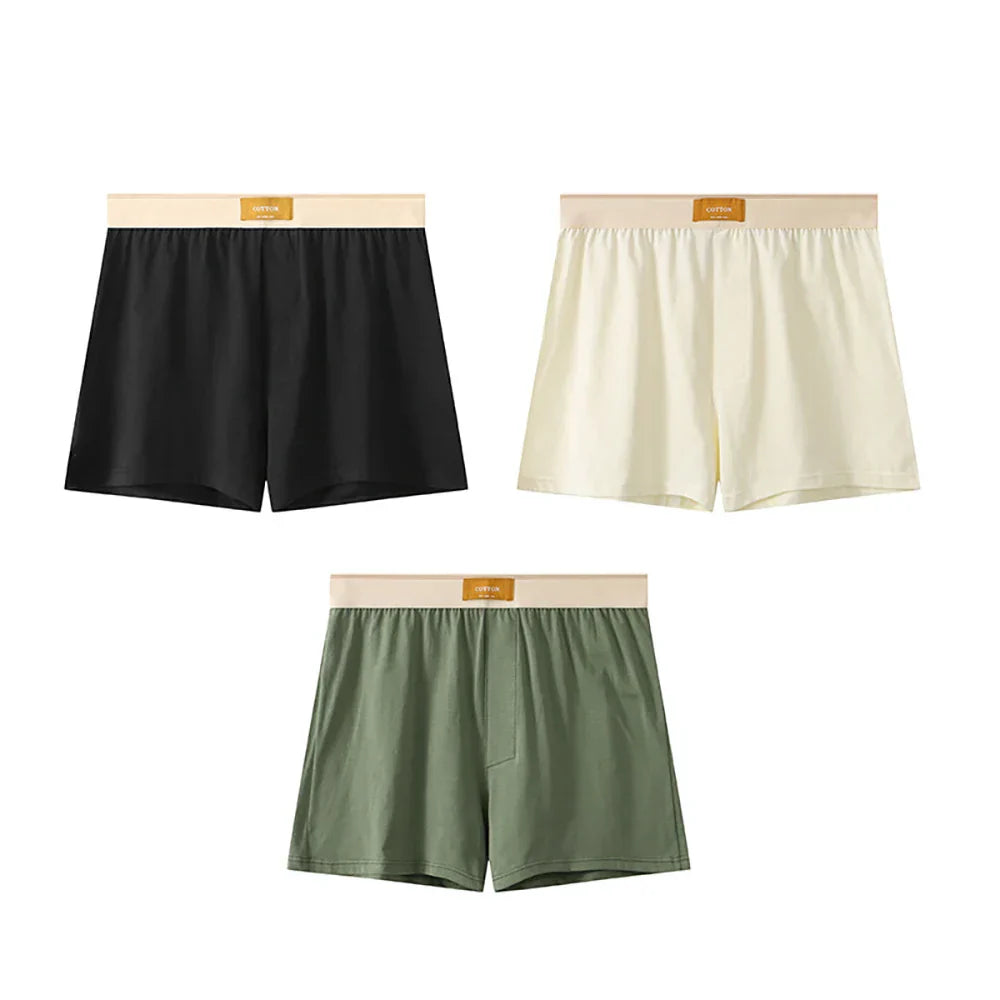 3PCS/Pack M-4XL 100% Cotton Pajama Pants Loose Big