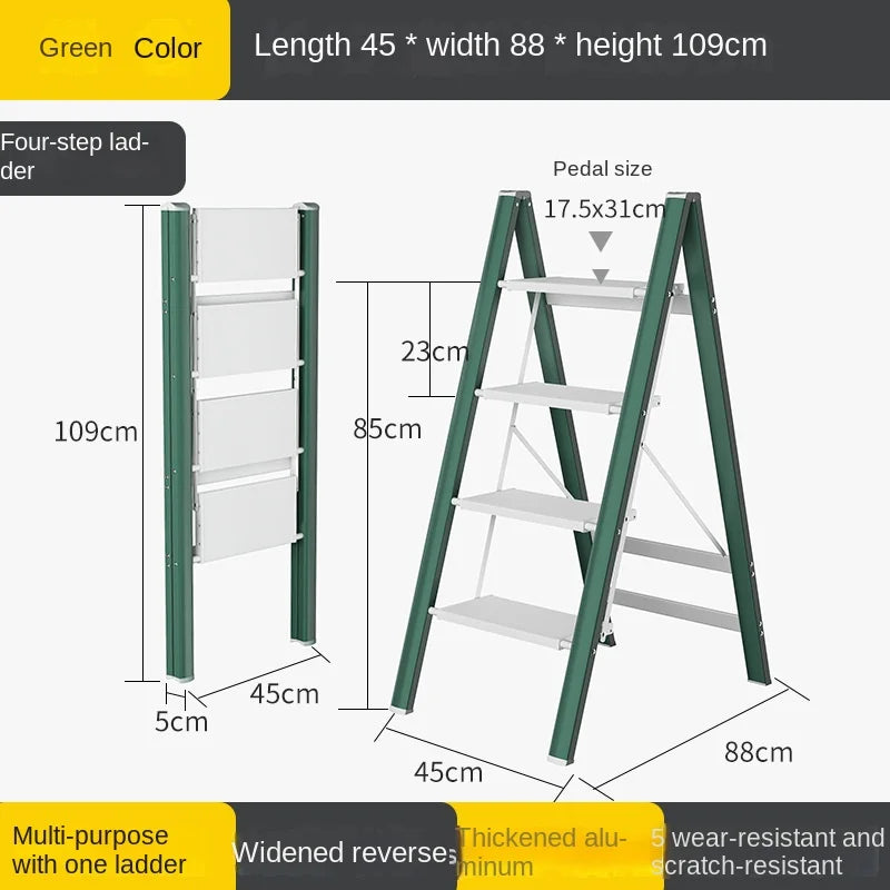 Multifunctional High Stools Kitchen Thickened Telescopic Ladder Stable