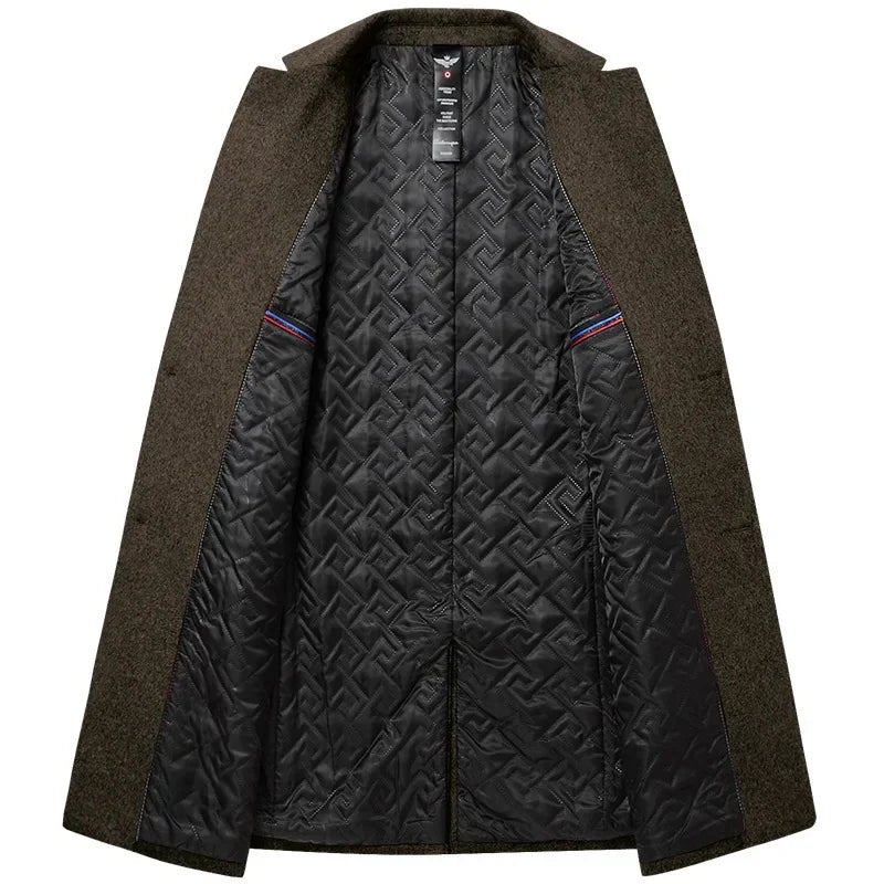 BROWON Brand Trench Coat Men Autumn and Winter