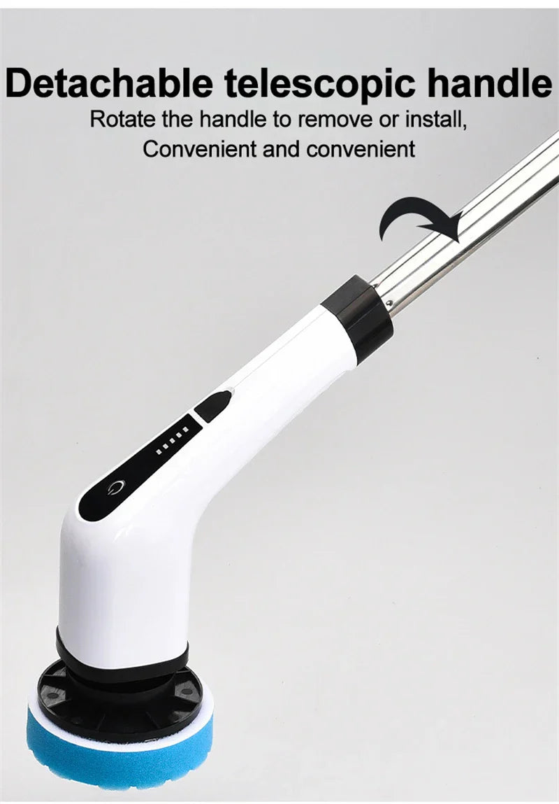 7 In 1 Electric Cleaning Turbo Scrub Brush