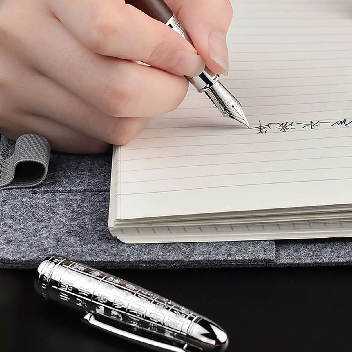 Hongdian 6016 Fountain Pen Beautiful Natural Wood Retro