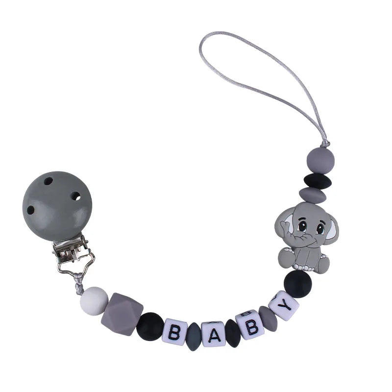 Baby Personalized Name Pacifier Clip Newborn Pacifiers Holder