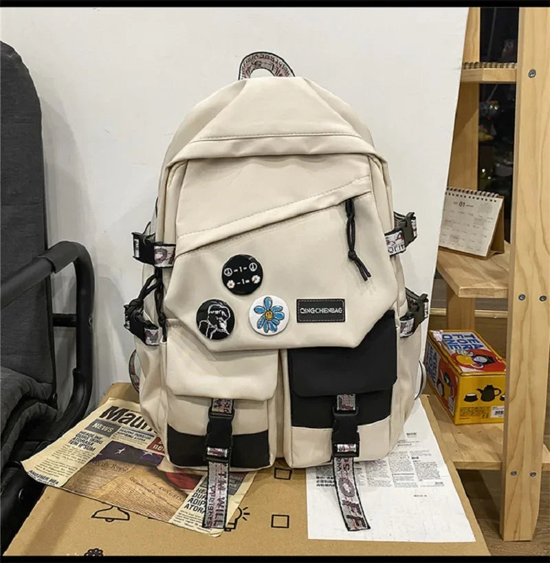 Fashion waterproof nylon women Backpack Girl travel High