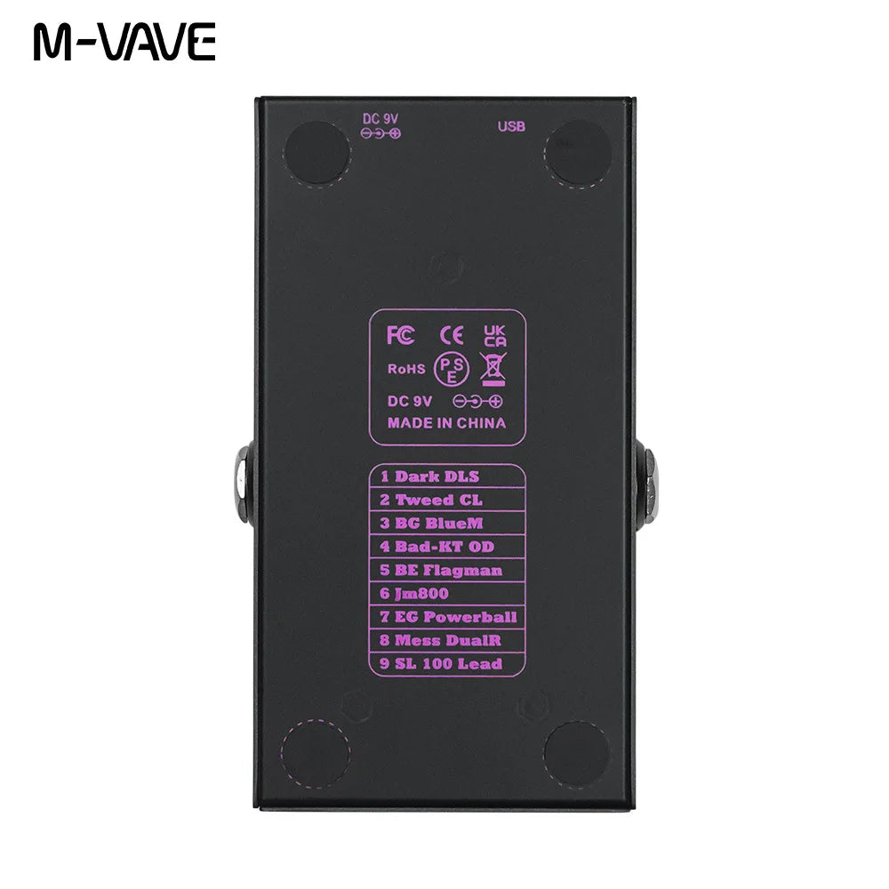 M-VAVE MINI-AMP Pre-amp Simulation Effect Pedal 9 Classic