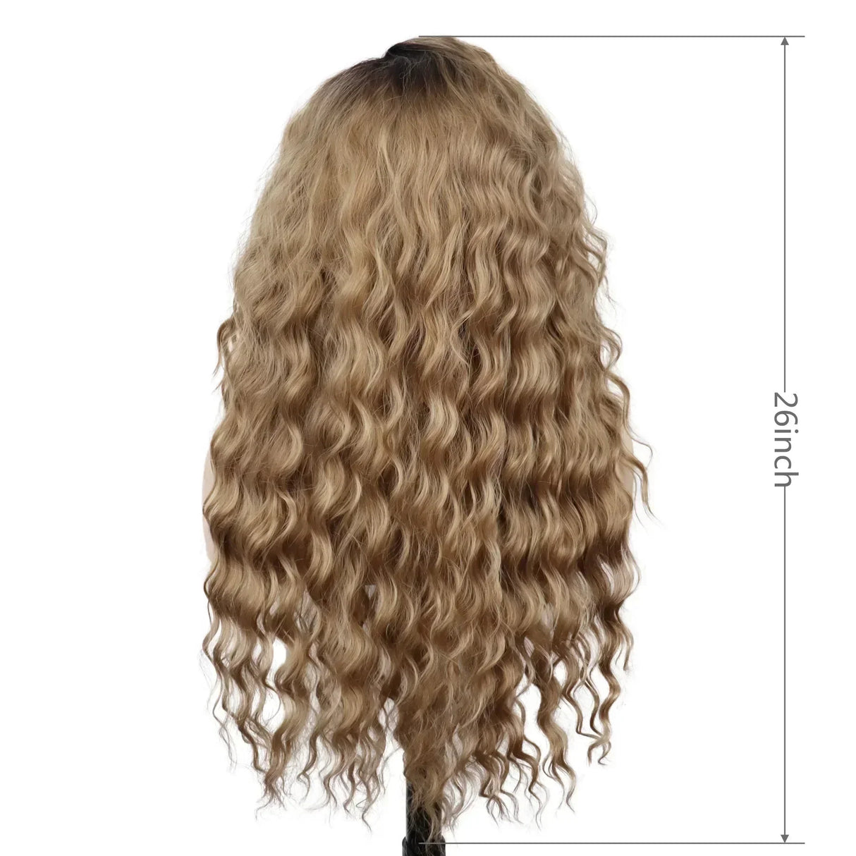 GNIMEGIL Synthetic Long Wave Wig for Woman Natural