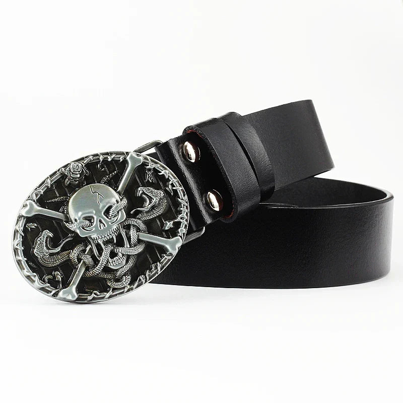 Fashion Hip Hop Style Belt Death's Head Skull