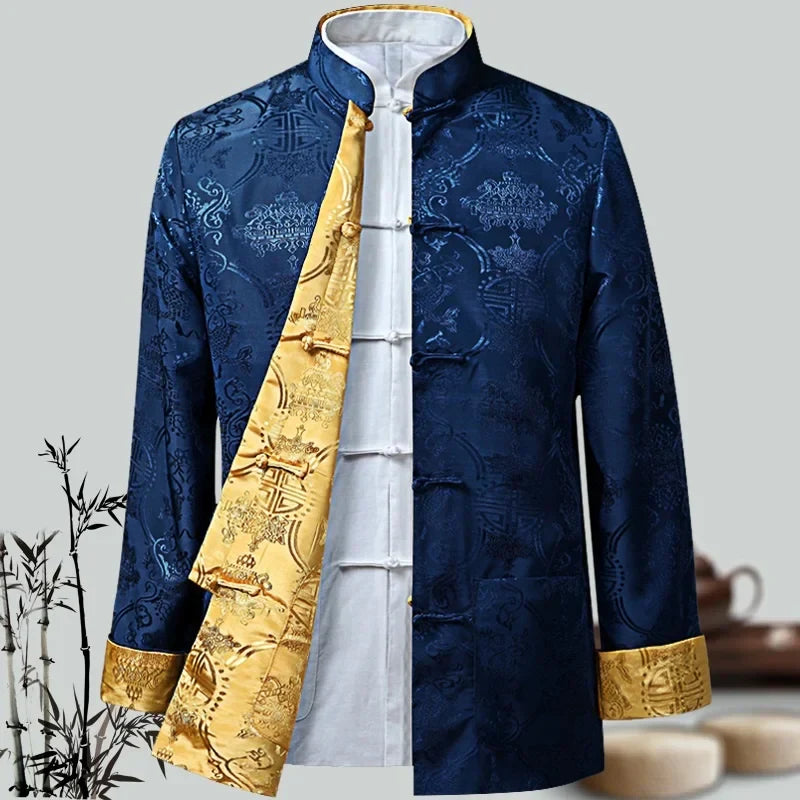 Men Chinese Dragon Shirt Kung Fu Coats China