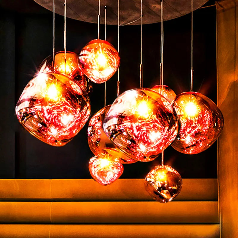 Nordic Lava LED Pendant Lights Modern Light PVC