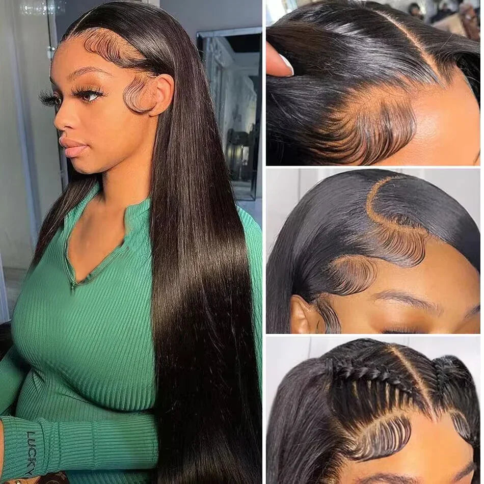 13x4 HD Transparent Lace Front Human Hair Wigs