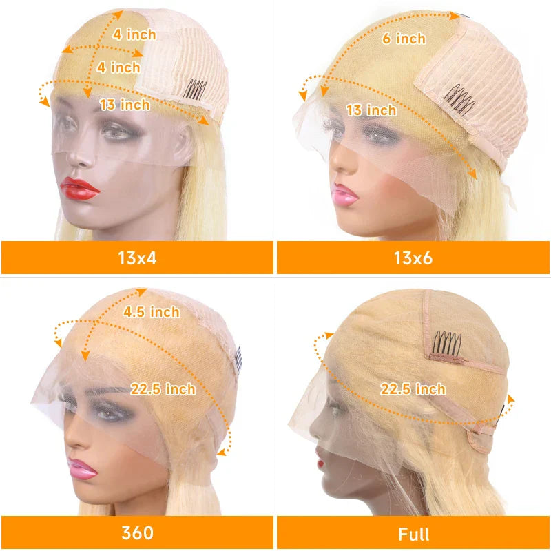 613 Wigs Human Hair Full Lace Frontal Wig