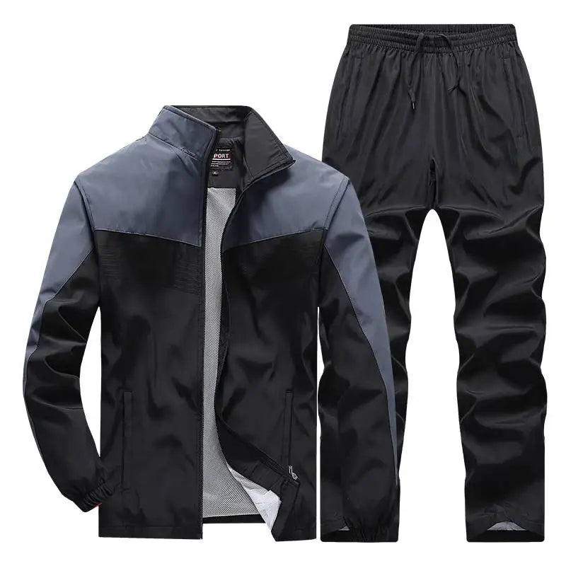 Men Sportswear Set Tracksuit New Spring Autumn Suit