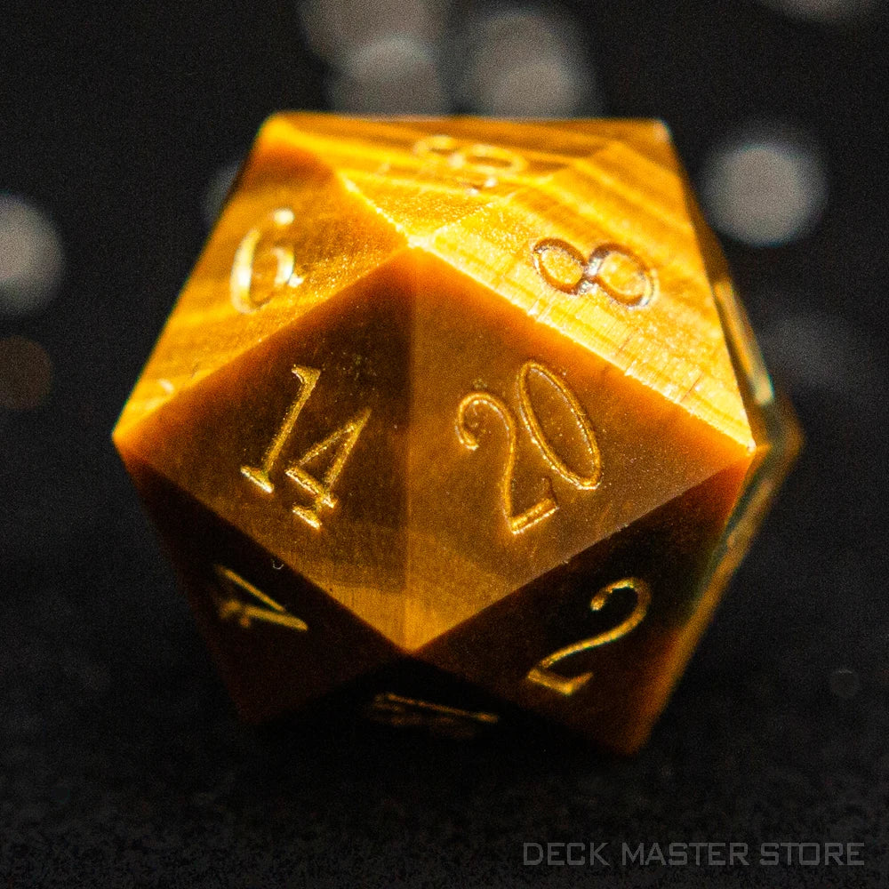 7pcsset Polyhedral Gemstone DnD Dice Set for Tabletop