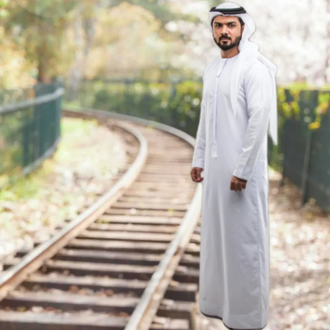 Men's Muslim Robe Middle East Islam Long Sleeve