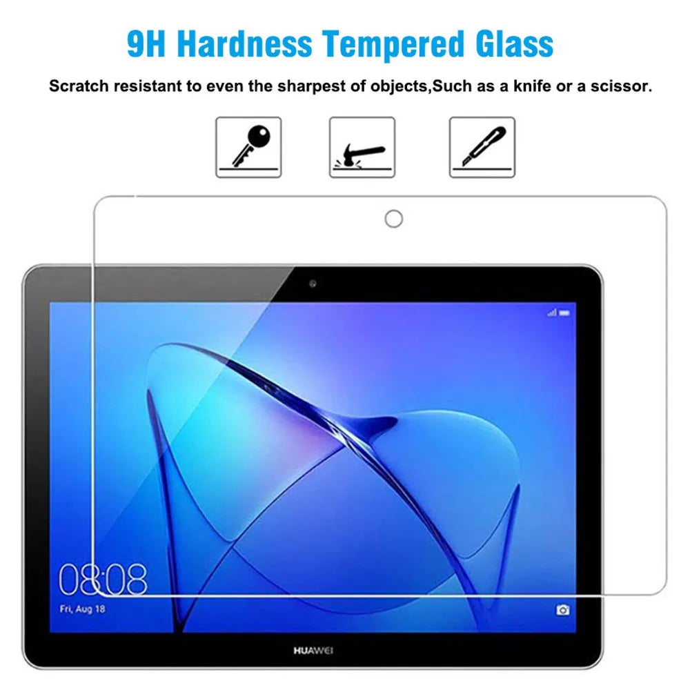 2Pcs Tempered Glass Tablet Screen Protector for Huawei